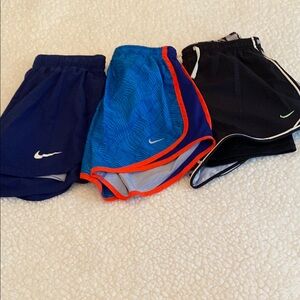 Nike Blue and Black Athletic Shorts Lightweight Performance